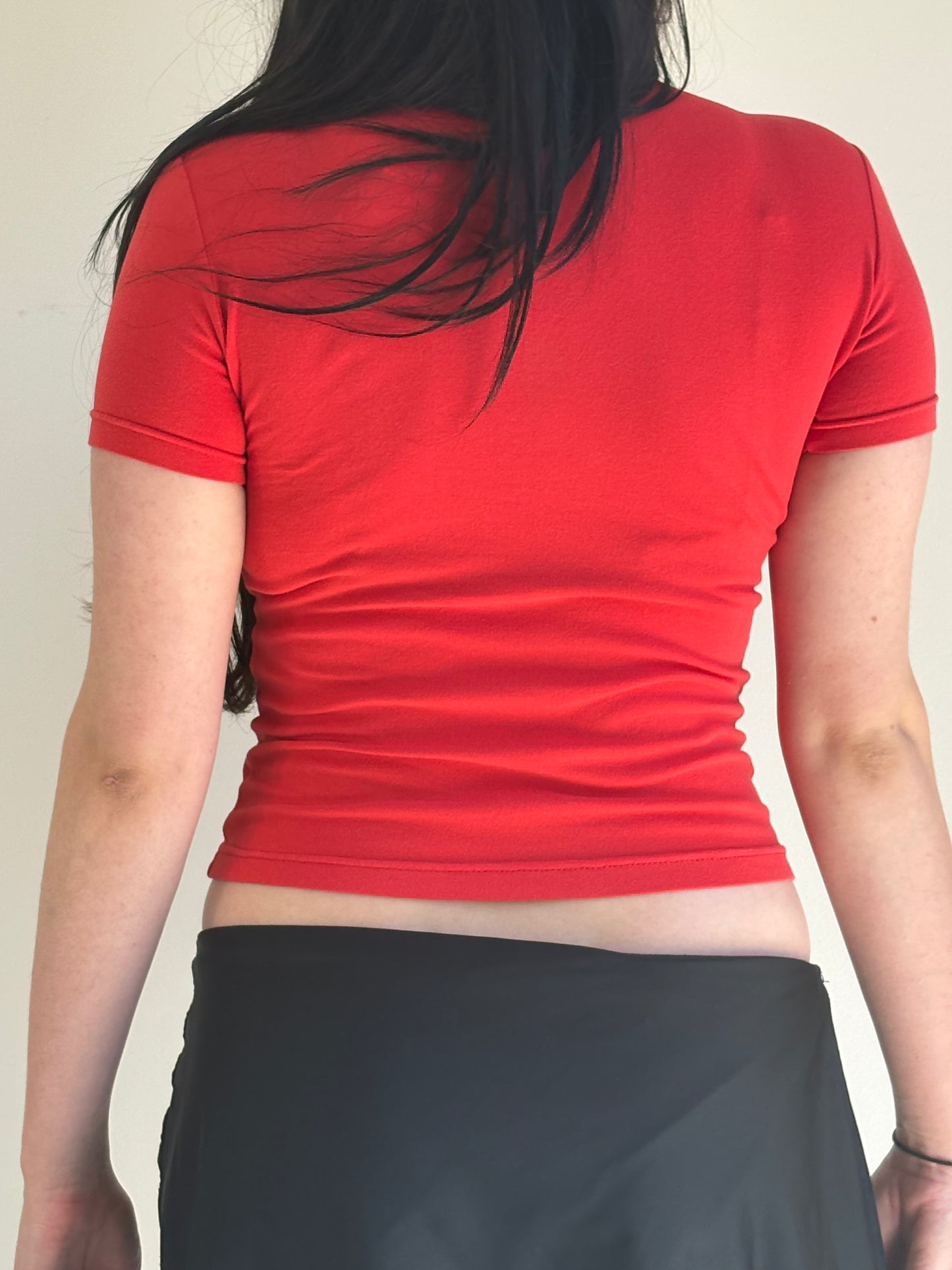 Cipollina Red Graphic Baby Tee