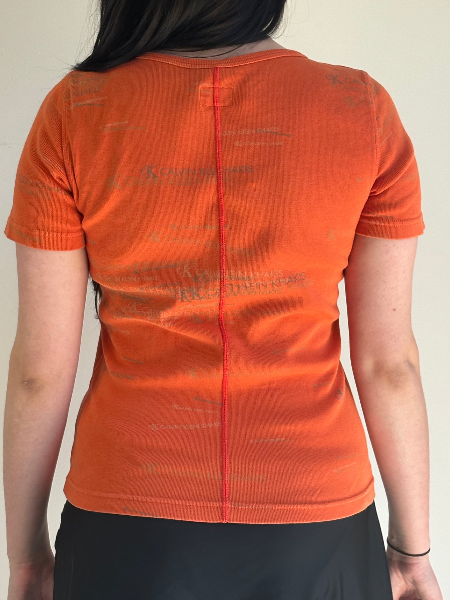 Calvin Klein Graphic Tee Orange