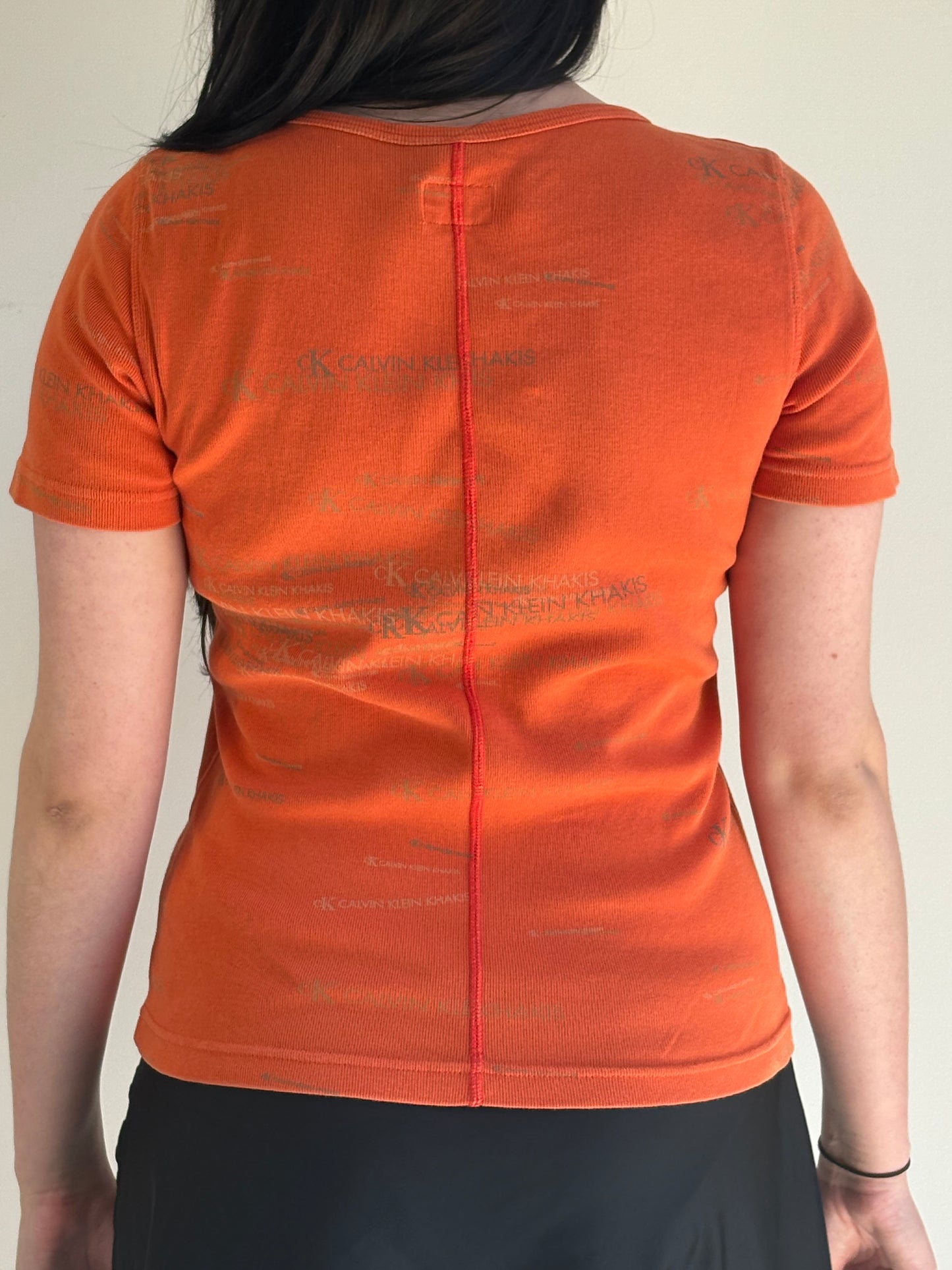 Calvin Klein Graphic Tee Orange