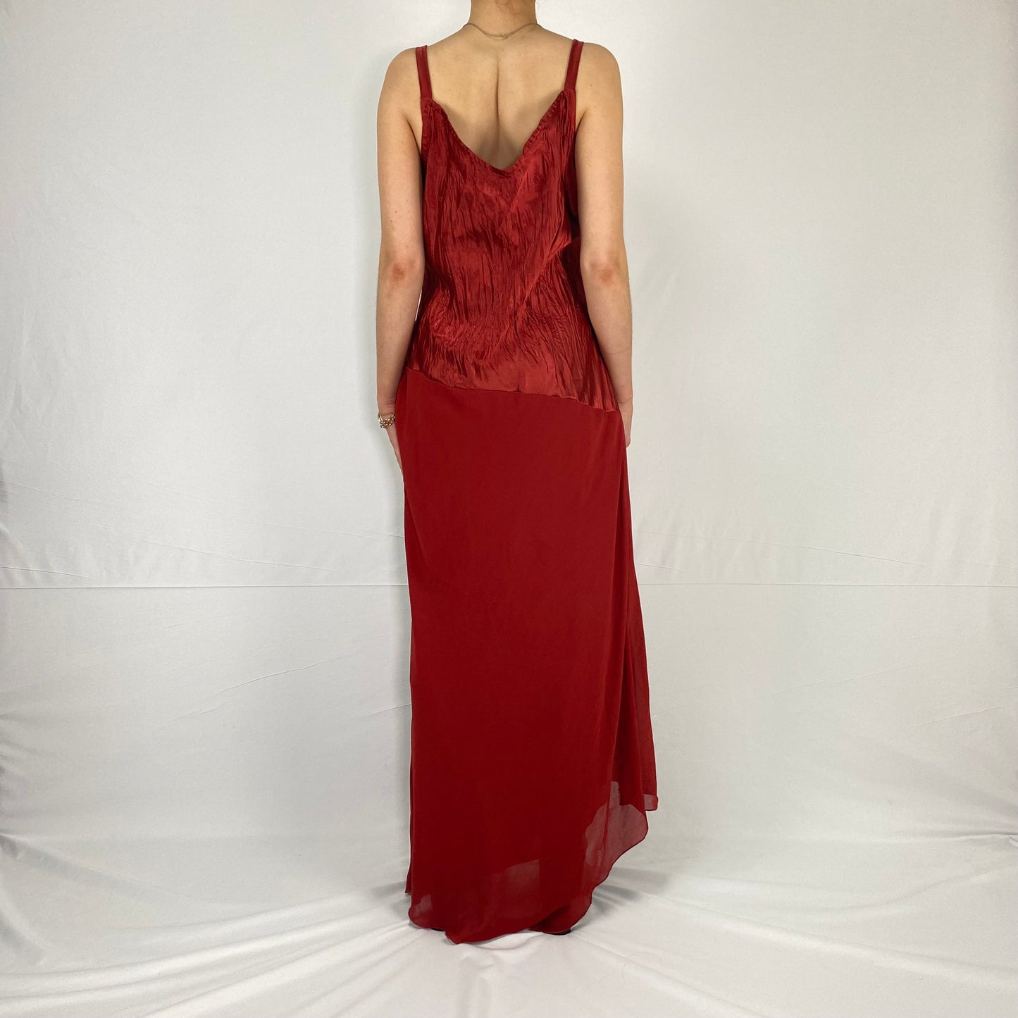 RED SEQUENCE MAXI DRESS