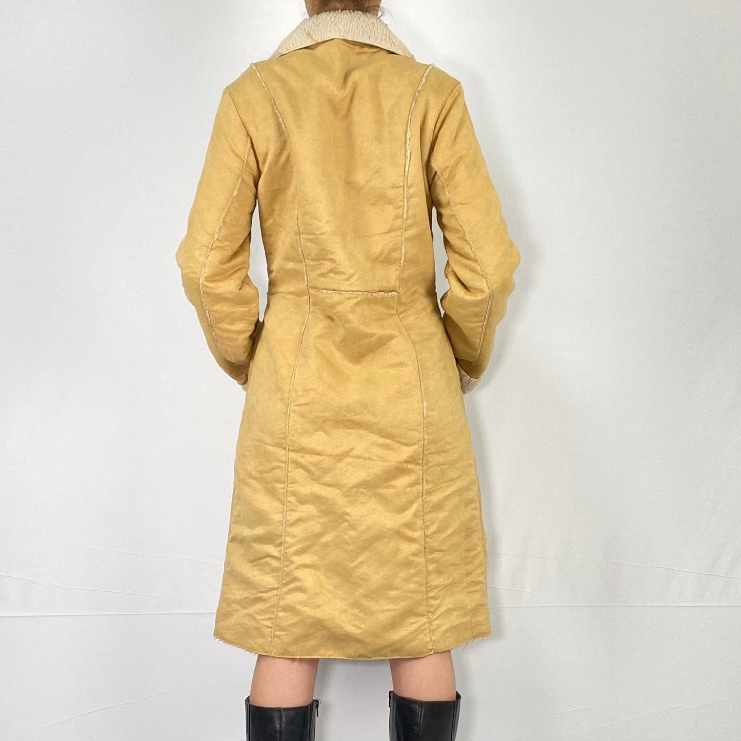 TAN SHEARLING COAT