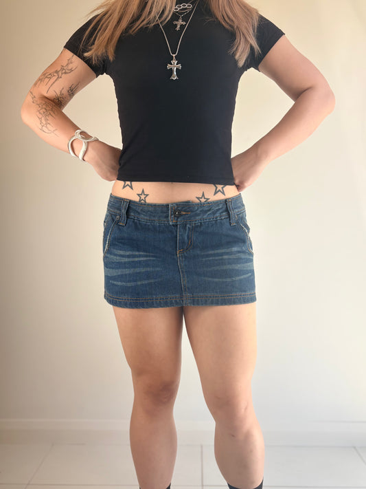 Classic Denim Micro Skirt