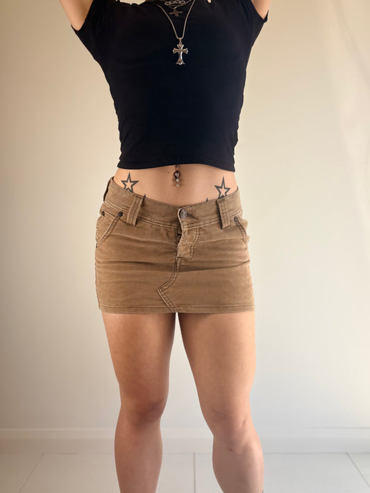 Levi's Brown Corduroy Mini Skirt