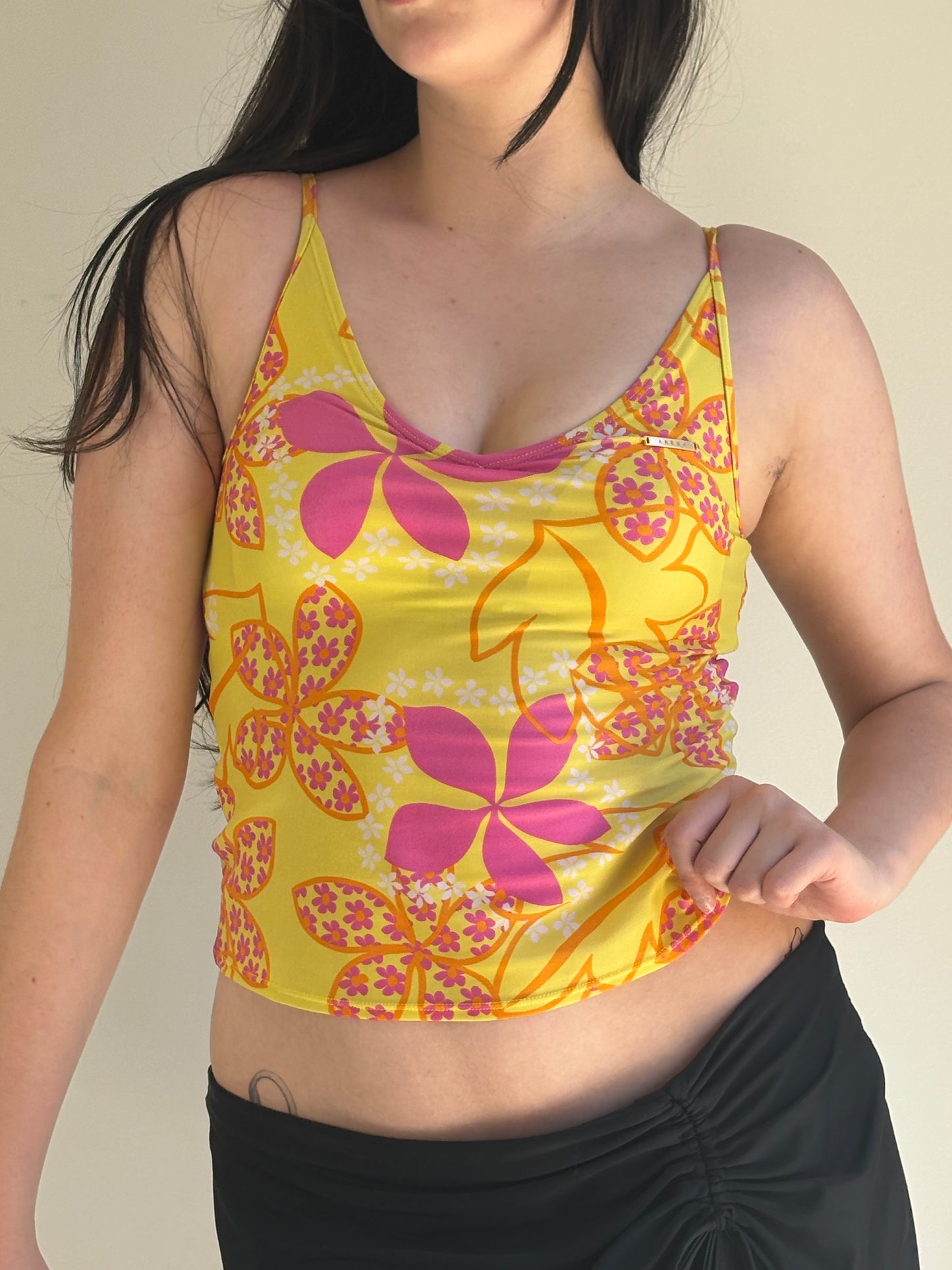 Yellow Tropical Tankini