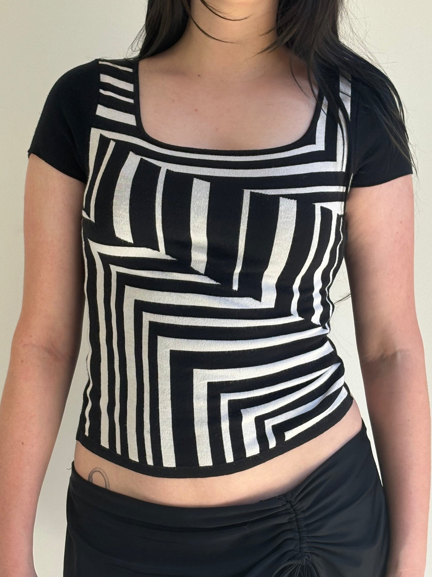 Coup De Chance Geomtric Knit Top