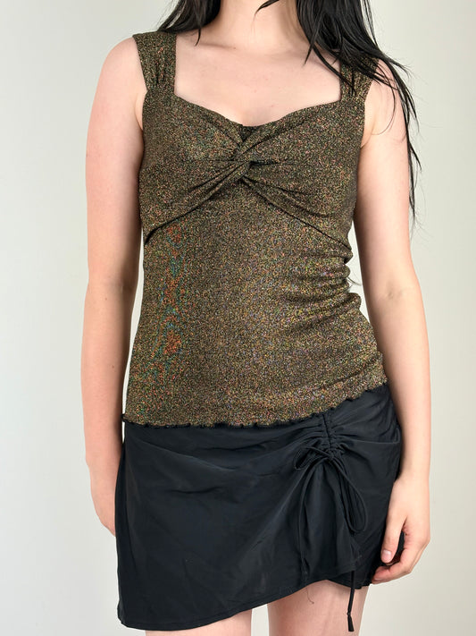 Gold Shimmery Sleeveless Top