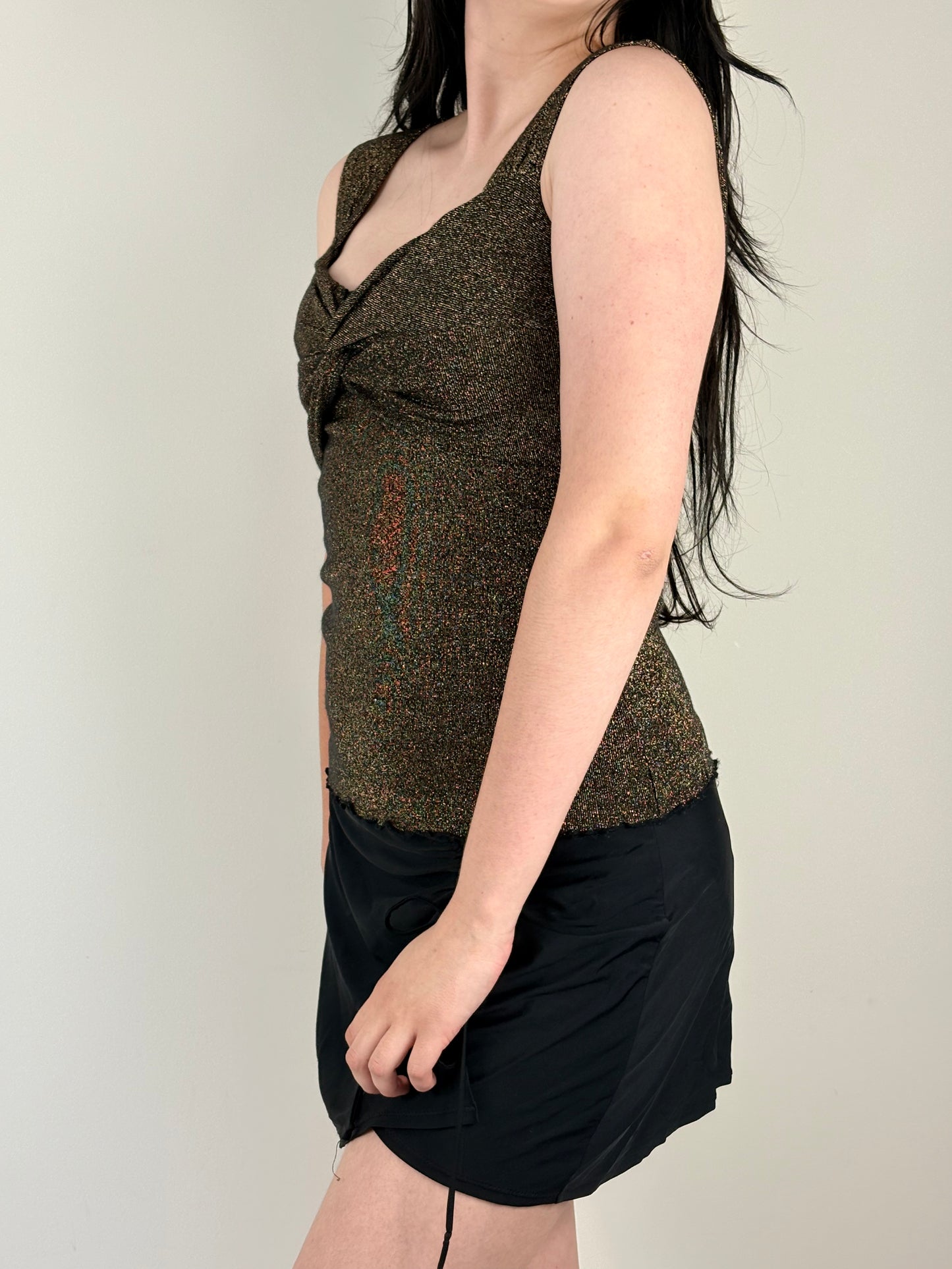 Gold Shimmery Sleeveless Top