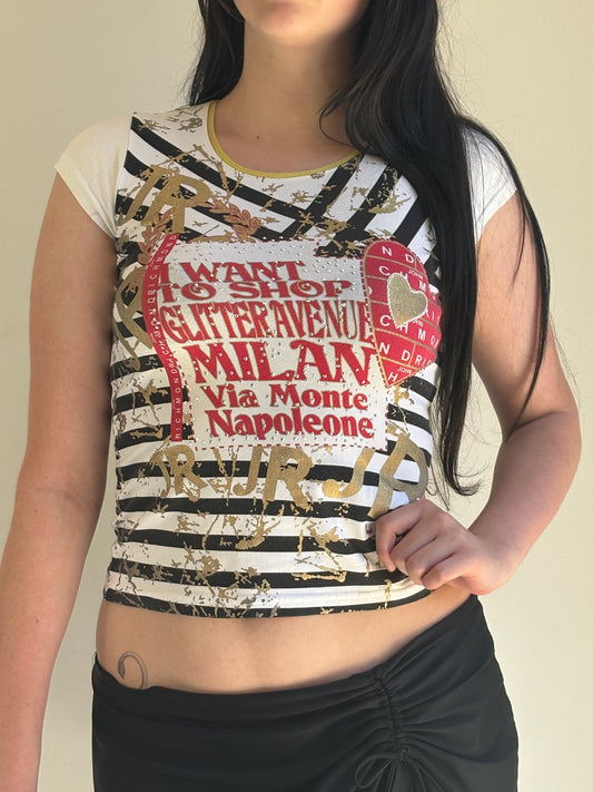 John Richmond Graphic Baby Tee