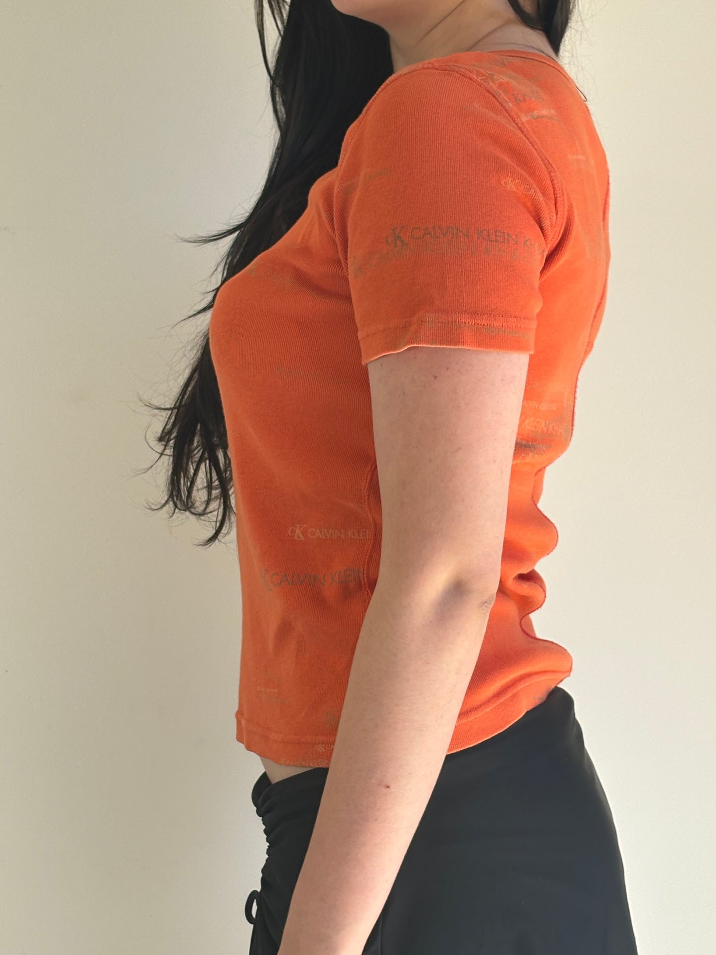 Calvin Klein Graphic Tee Orange