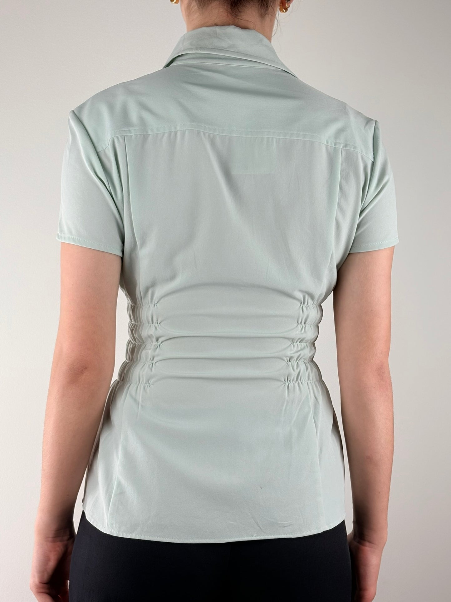 Mint Green Ruched Top
