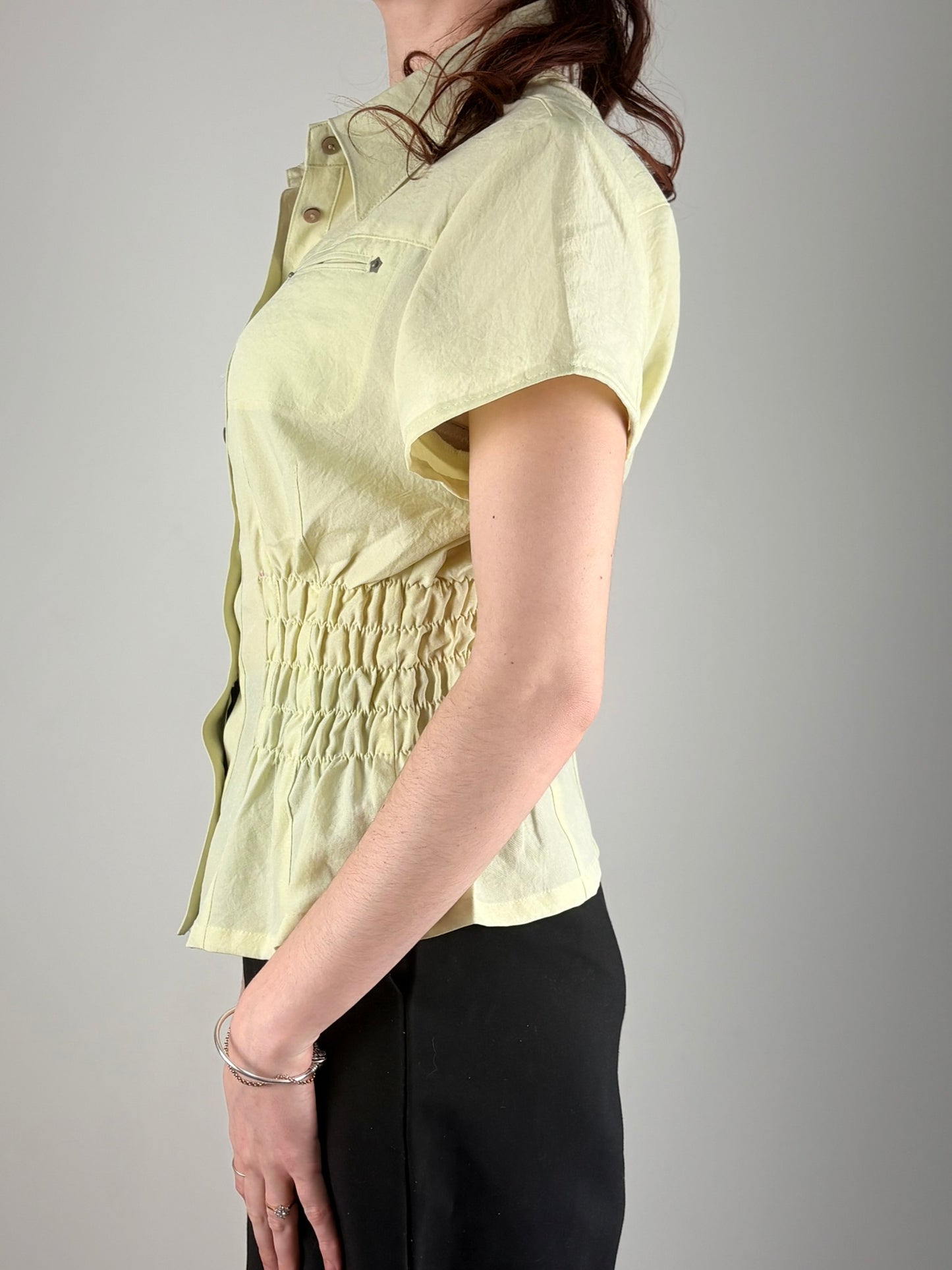 Mint Green Cowgirl Ruched Top