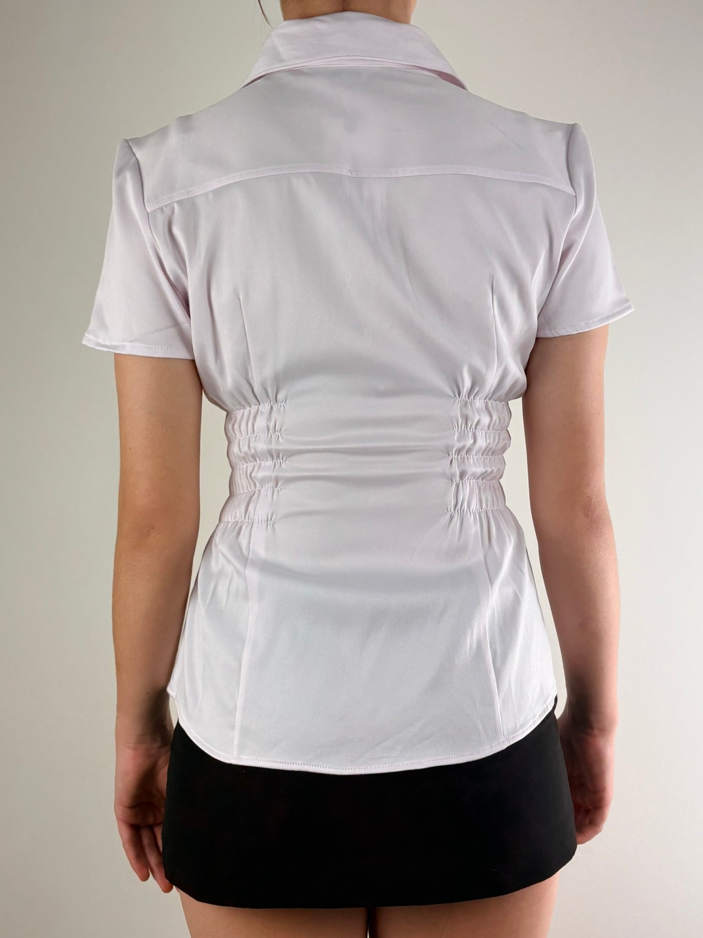 Baby Pink Ruched Top