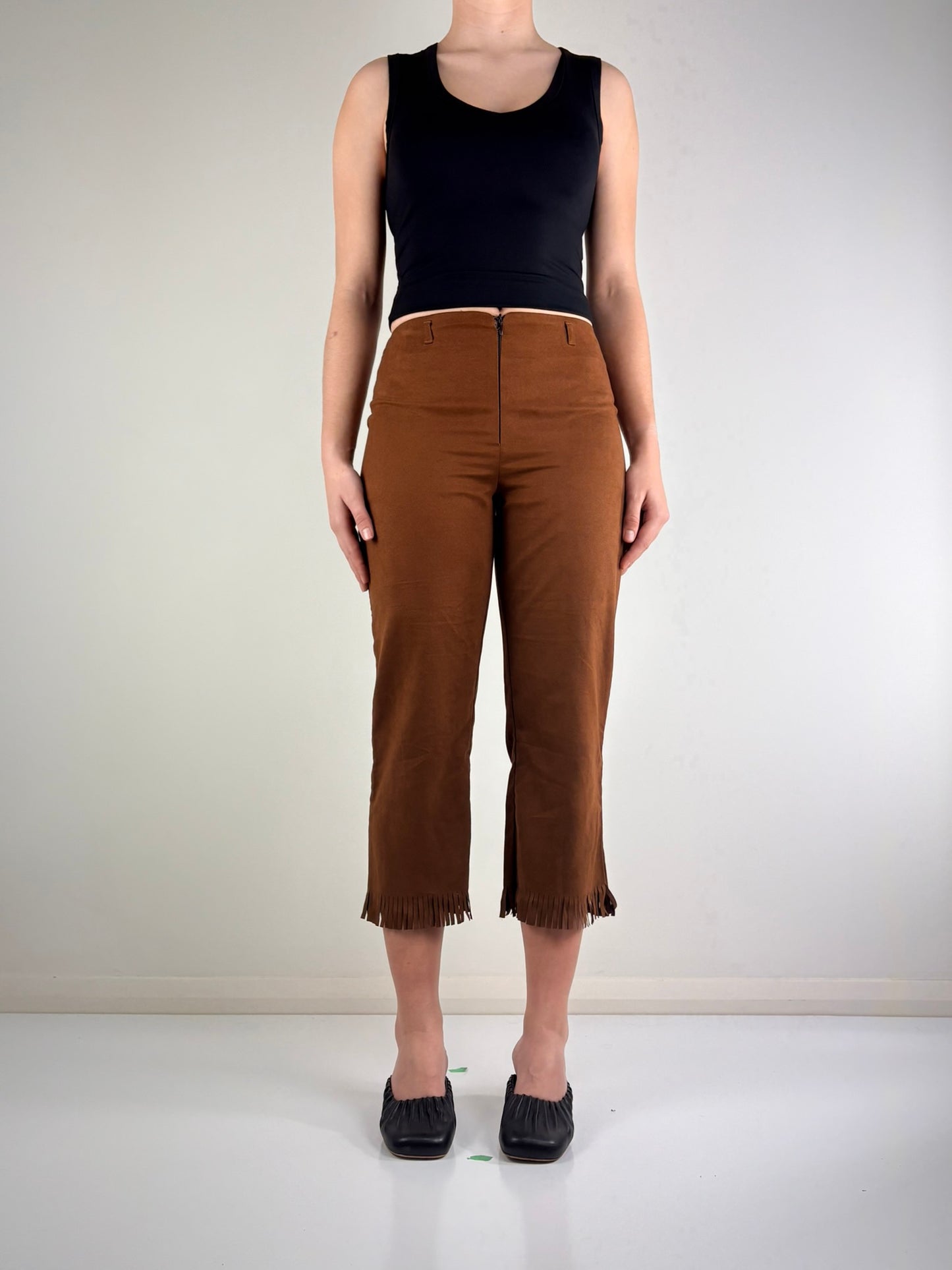 Western Fringe Capri Pants