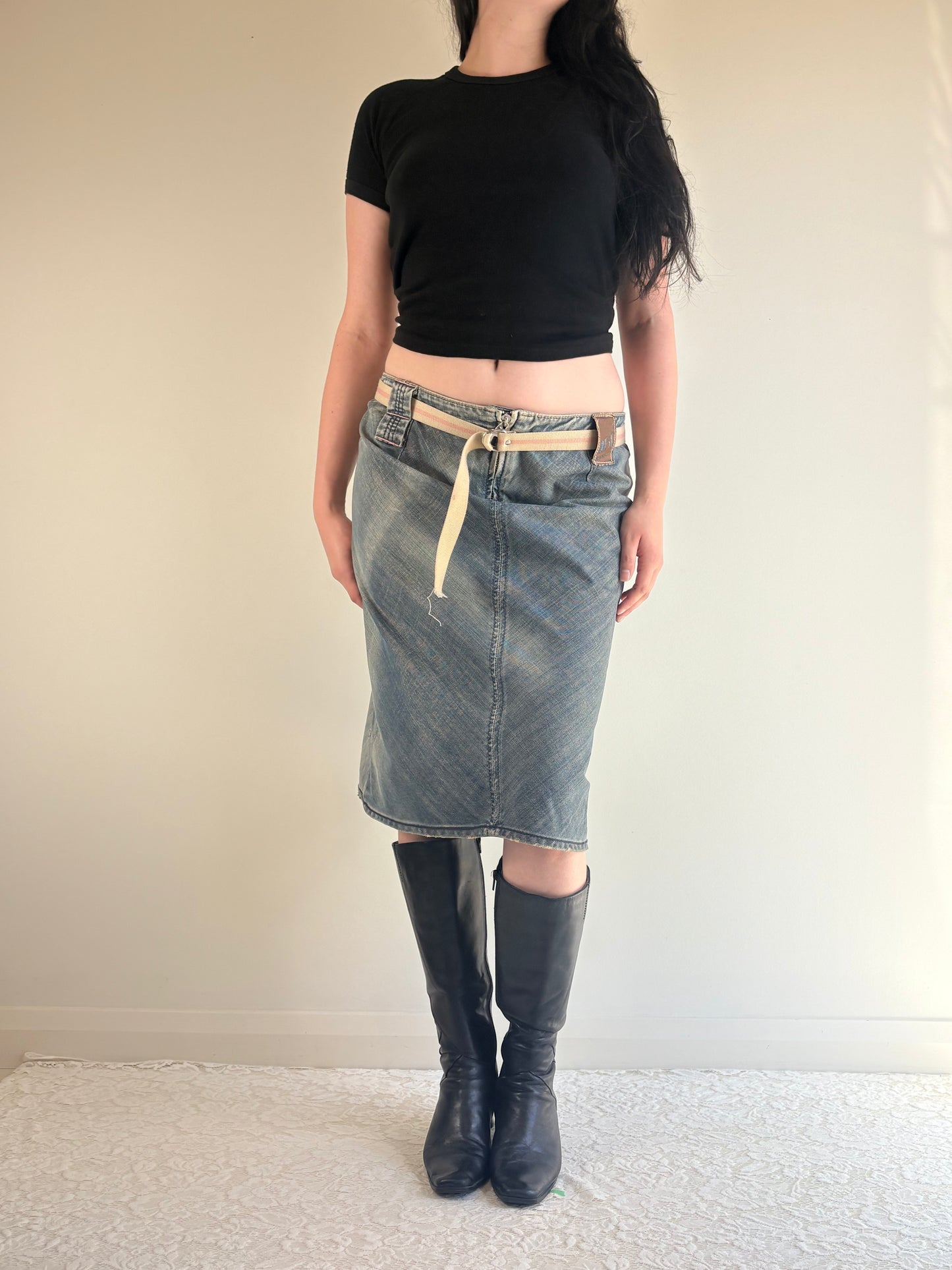 Miss 60 Low Rise Midi Skirt