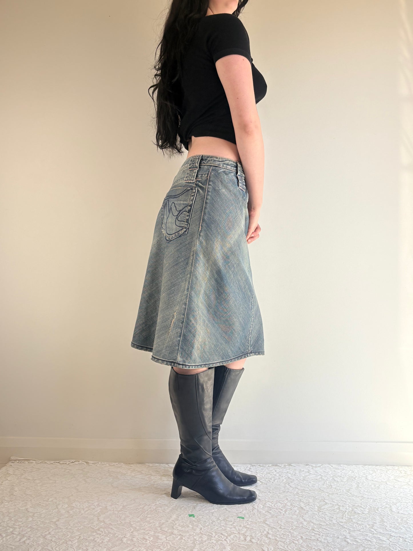 Miss 60 Low Rise Midi Skirt