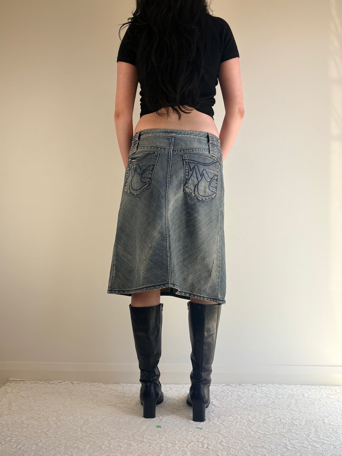 Miss 60 Low Rise Midi Skirt