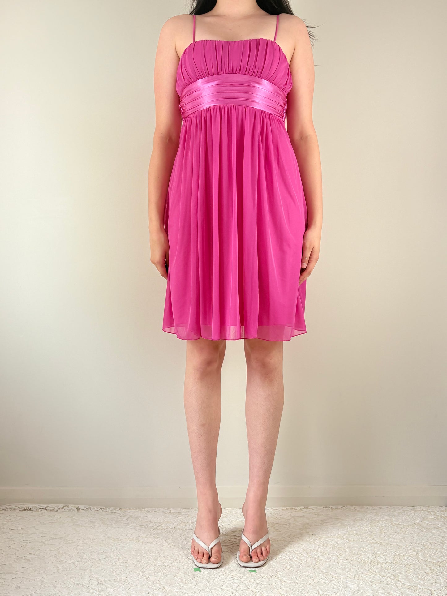 Pink Baby Doll Mini Dress