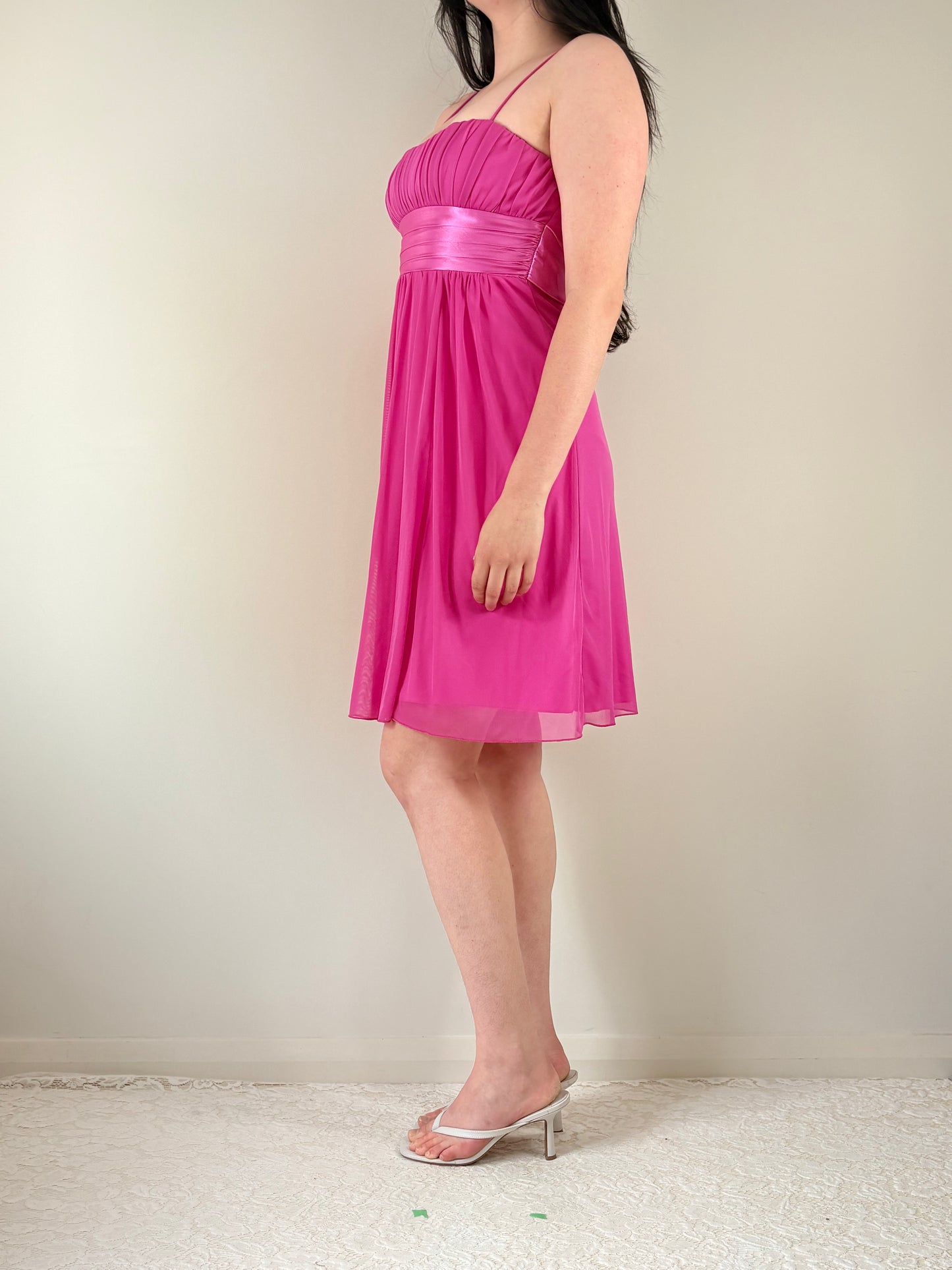 Pink Baby Doll Mini Dress