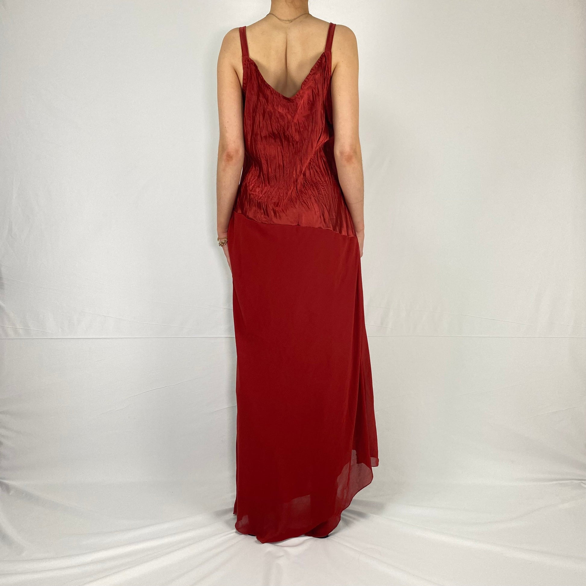 RED SEQUENCE MAXI DRESS