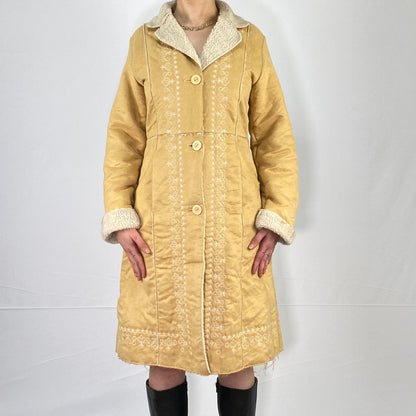 TAN SHEARLING COAT