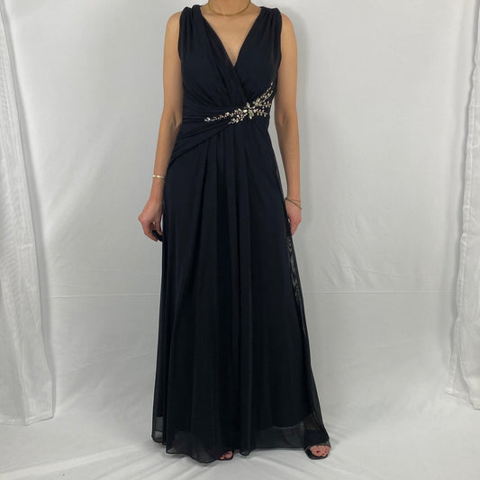 BLACK-DEEP-V-NECK-FORMAL-DRESS-1